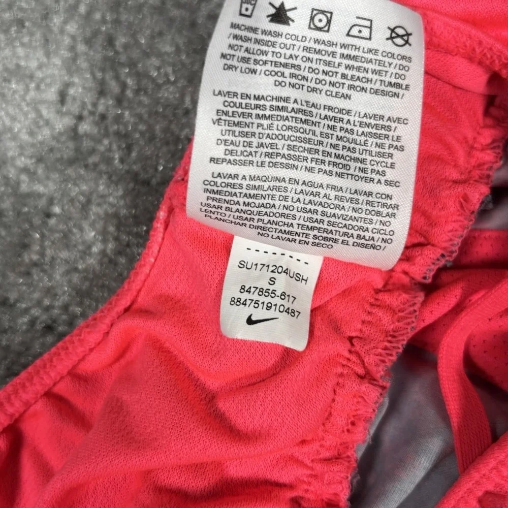 Nike Shorts Womens S Pink Abstract‎ Print Dri Fit Lined Athletic Running Gym